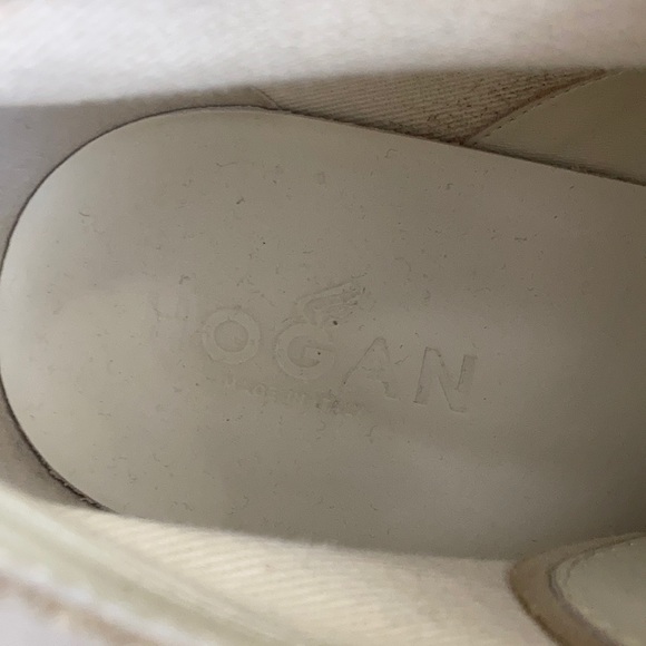 Hogan cream suede shoes. Size 11.5